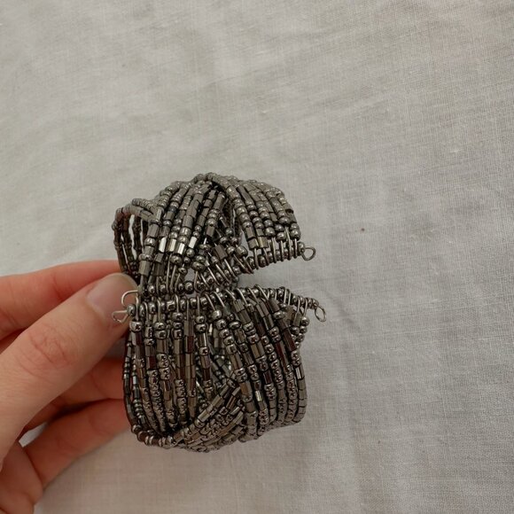 Gray Beaded Bracelet - Costume Jewelry - Picture 3 of 5